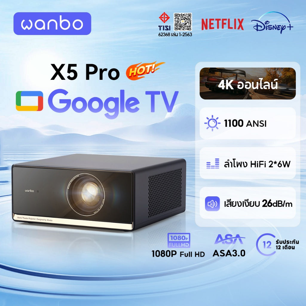 [New] Wanbo X5 Pro Projector Full HD 4K